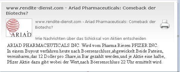Ariad Pharma on the Top 687489