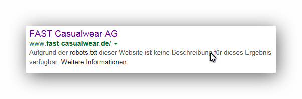 FAST Casualwear AG 779099