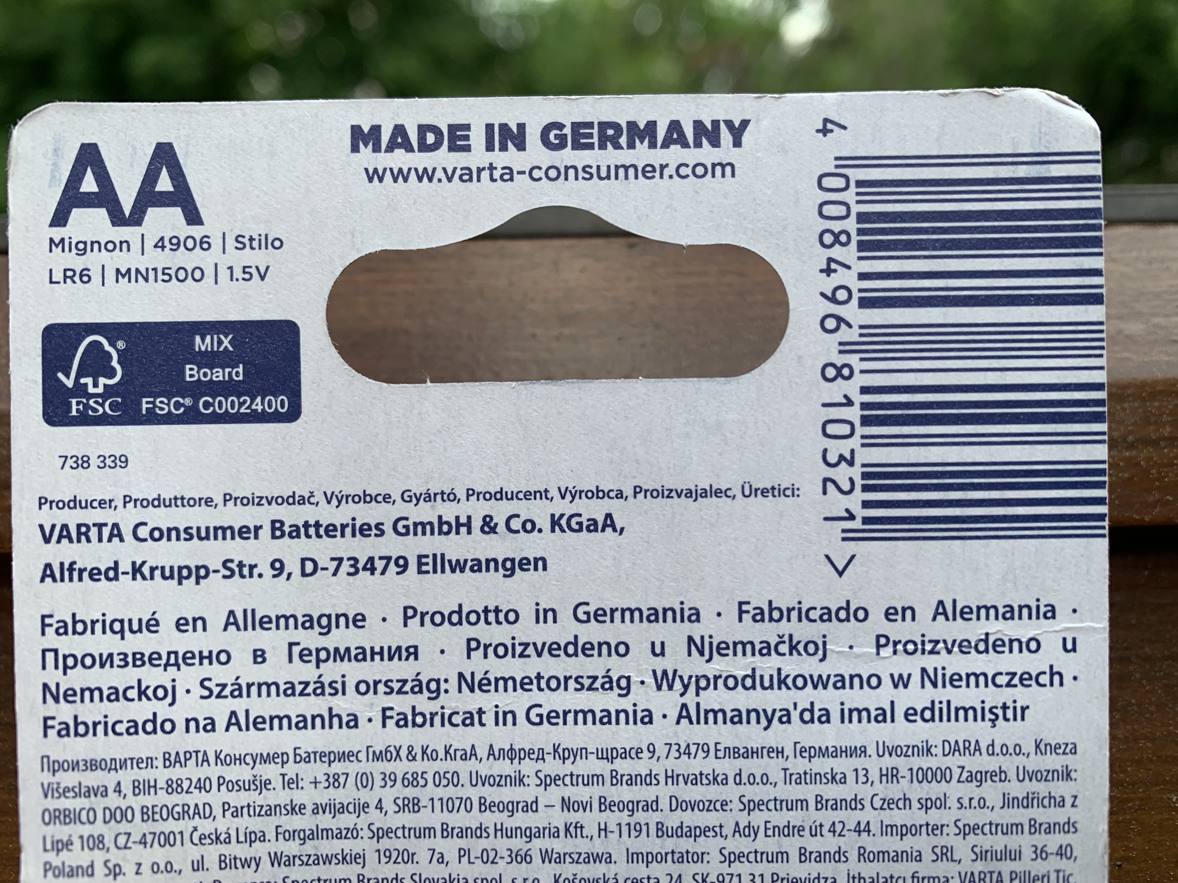 Varta (WKN: A0TGJ5) wieder geladen 1318090