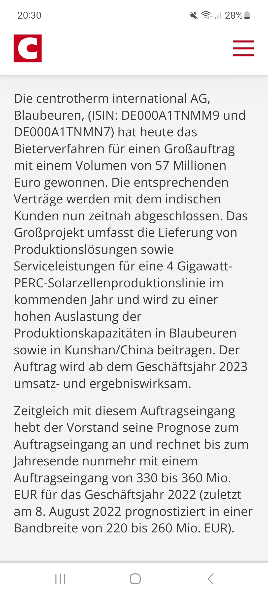 Centrotherm die Neue 1346335