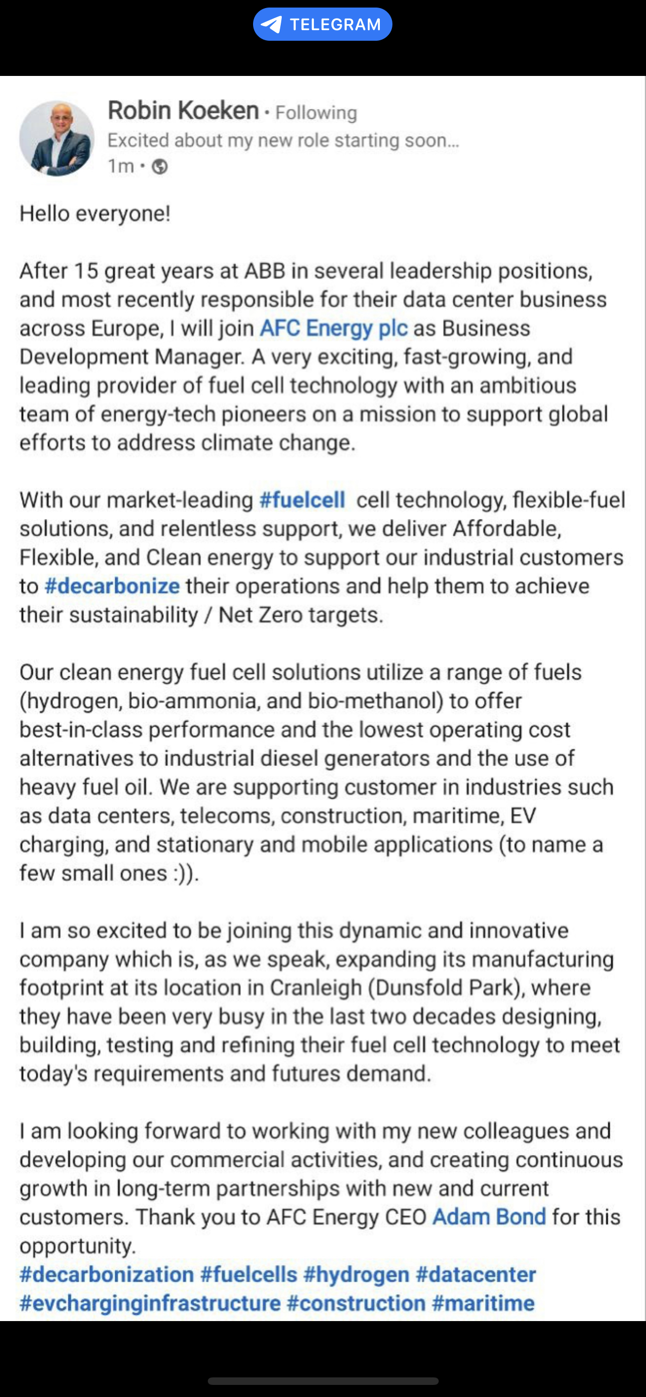 AFC Energy Aktie mit viel Potential 1360727