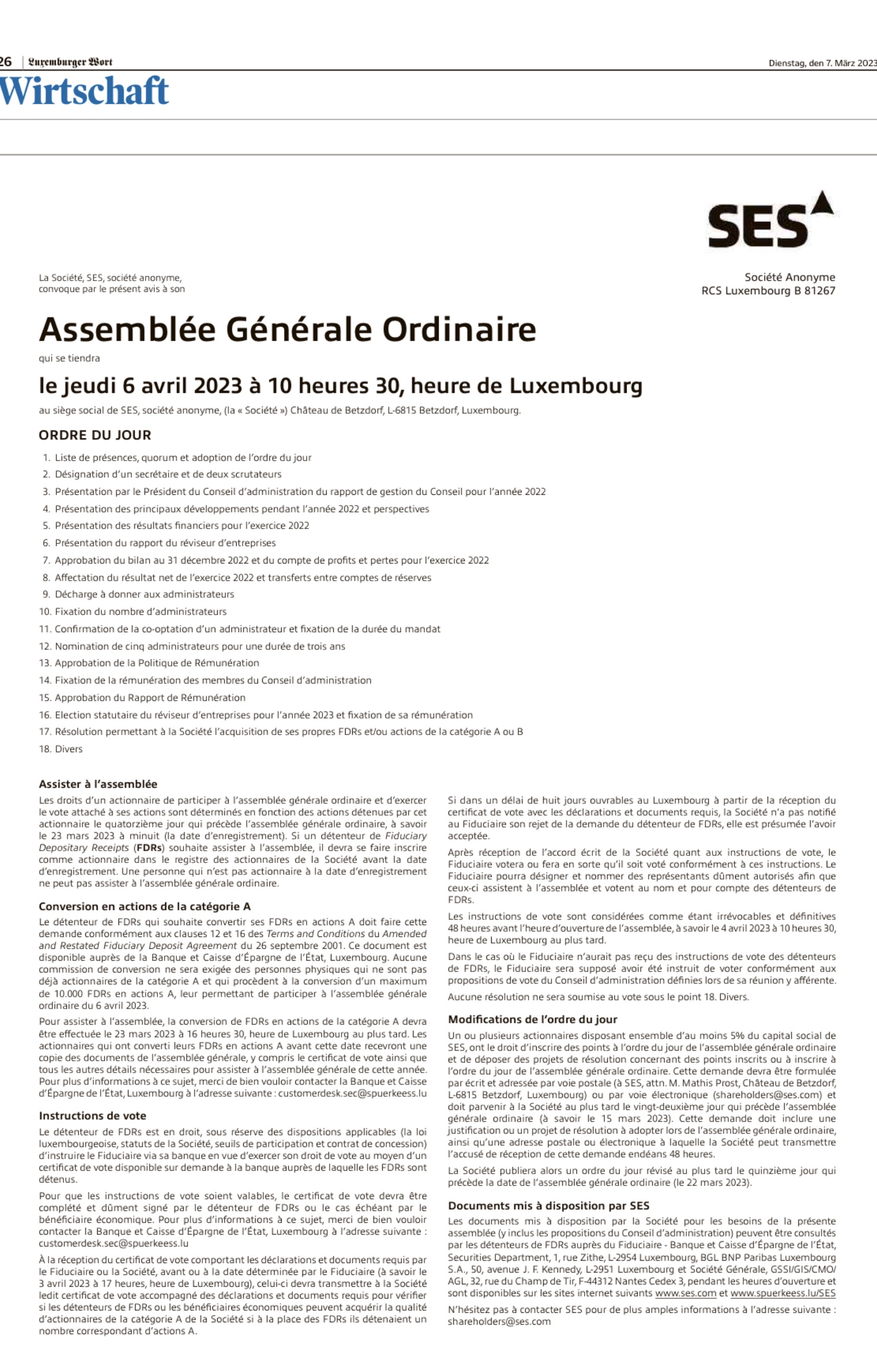 ses global eine Anlage wärt 1360783