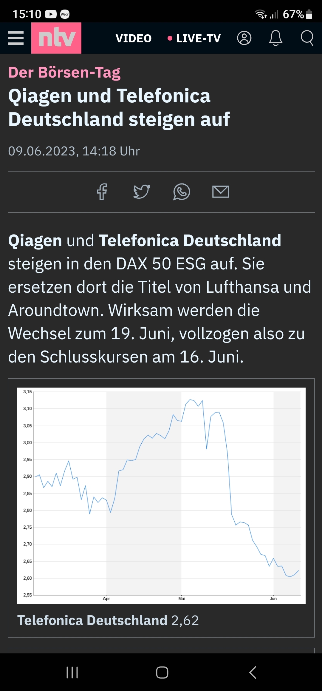 Telefonica Deutschland ..............(WKN: A1J5RX) 1376367