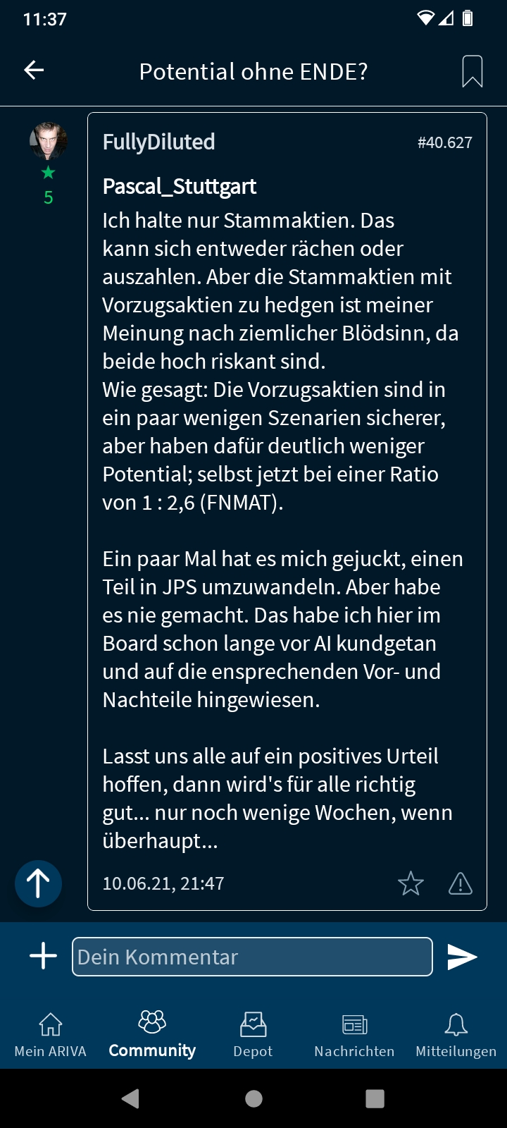 Potential ohne ENDE? 1418926