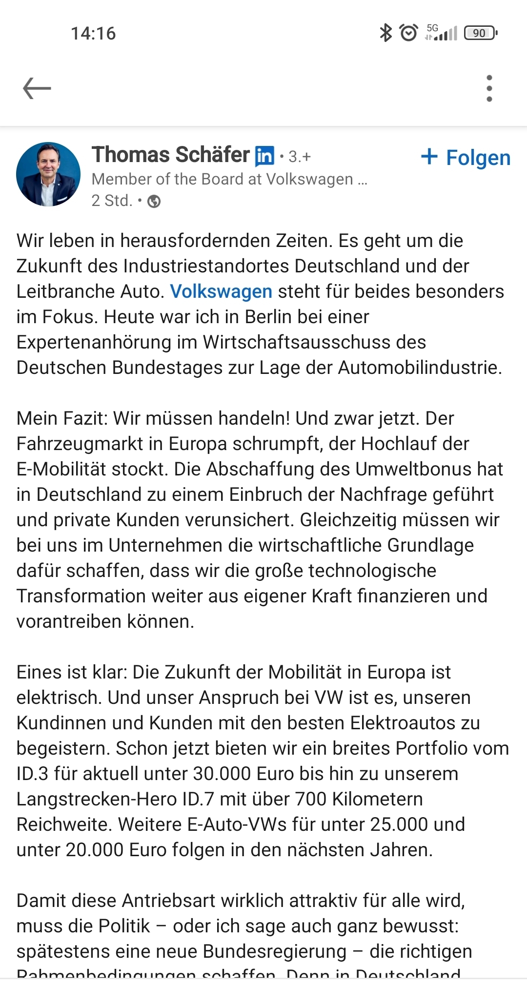 Volkswagen Vorzüge 1457701