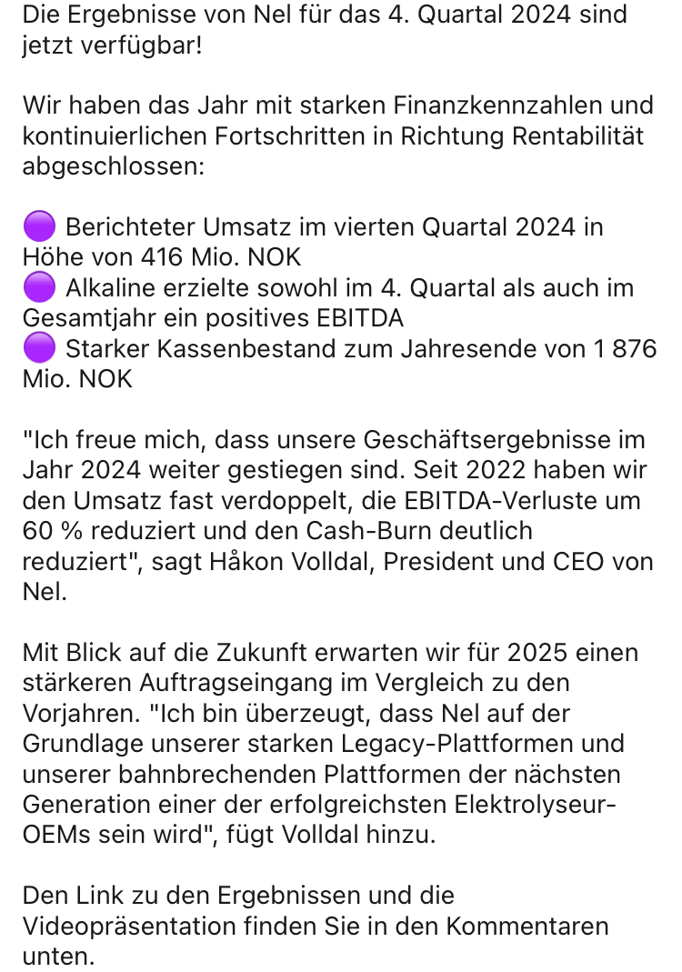 NEL, der Wasserstoffplayer aus Norwegen 1472267