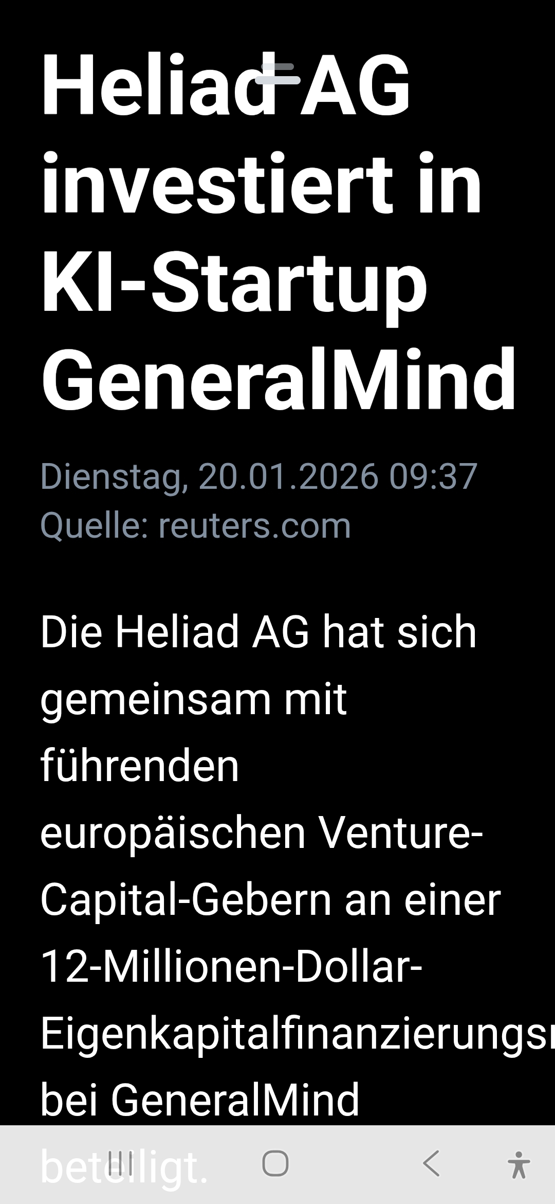 Heliad.....Empowers Entrepreneurs and Investors 1508498