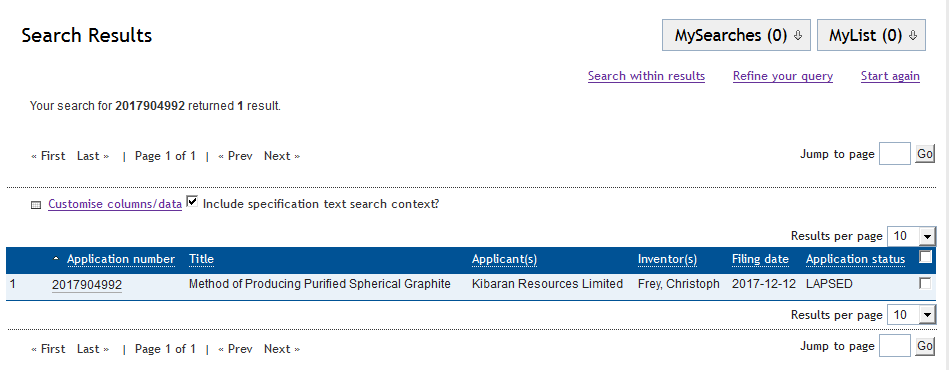 Graphitgesellschaft mit entscheidenden Vorteilen! 1124981