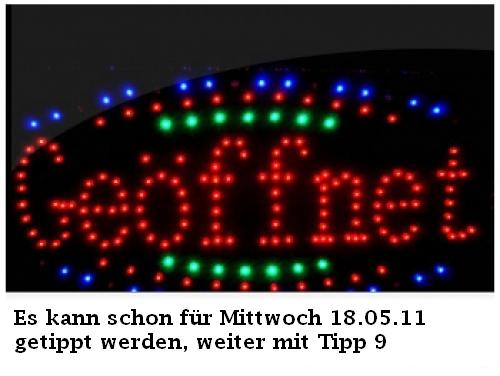 1.551.DAX Tipp-Spiel, Mittwoch, 18.05.11 403825