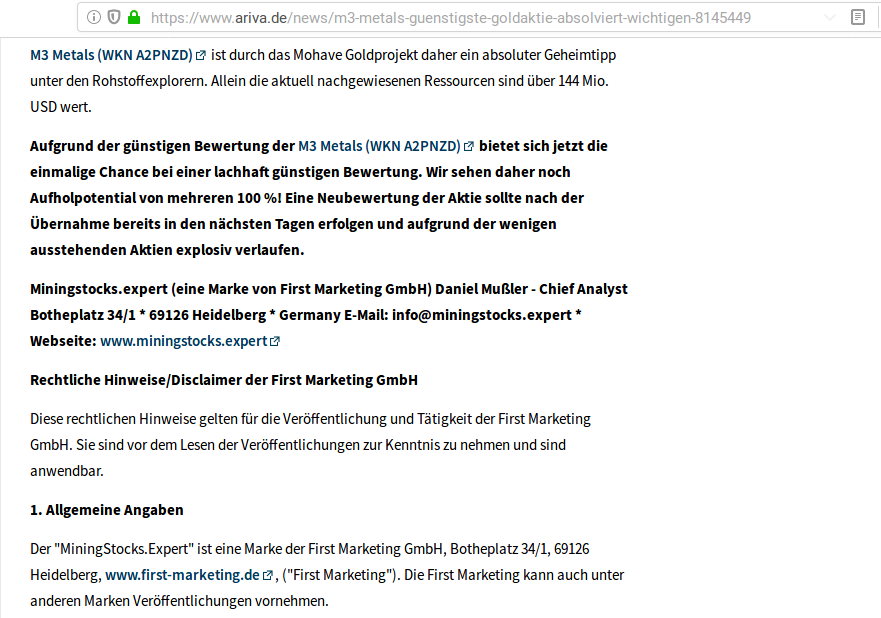 M3 Metals Rg Neustart zu neuen Ufern 1159593