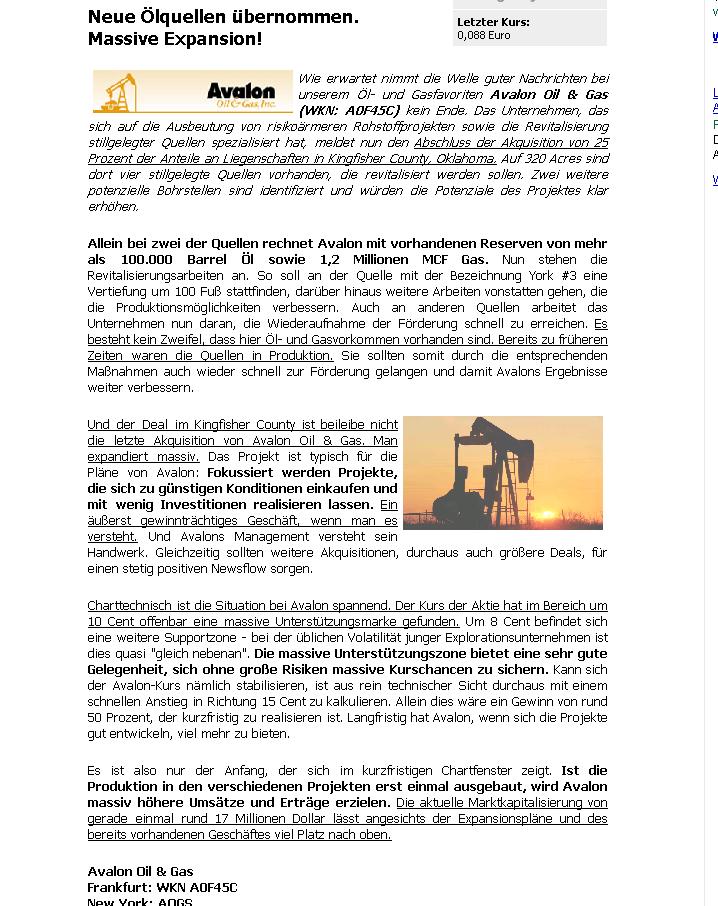 Avalon Oil und Gas geht ab !! 45886