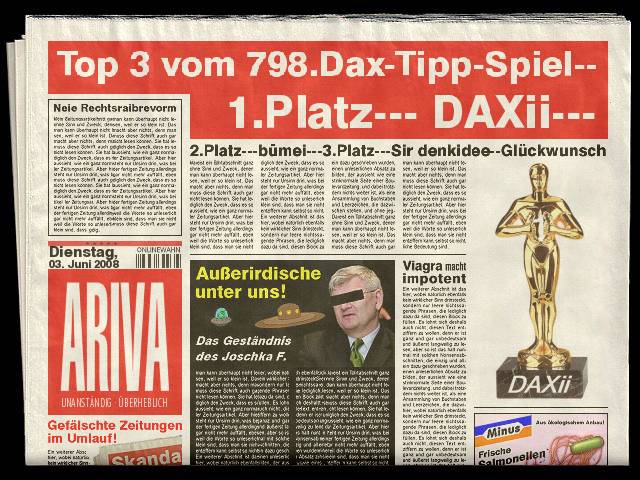 799.DAX Tipp-Spiel, Mittwoch, 04.06.08, 17:45 Uhr 166954