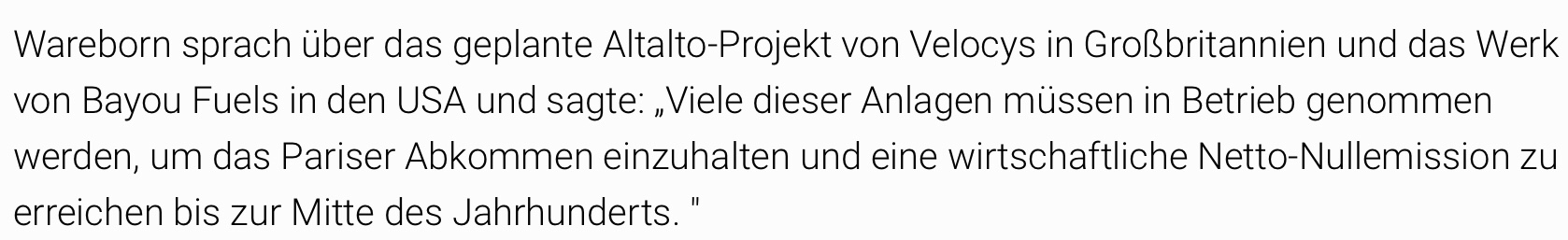 Velocys Aktie mit viel Potential ! 1160447