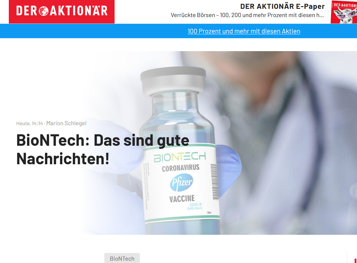Biotech-Star BioNTech aus Mainz 1226813
