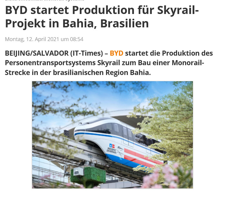 Auto- und Batterien-Herstellers BYD 1246252