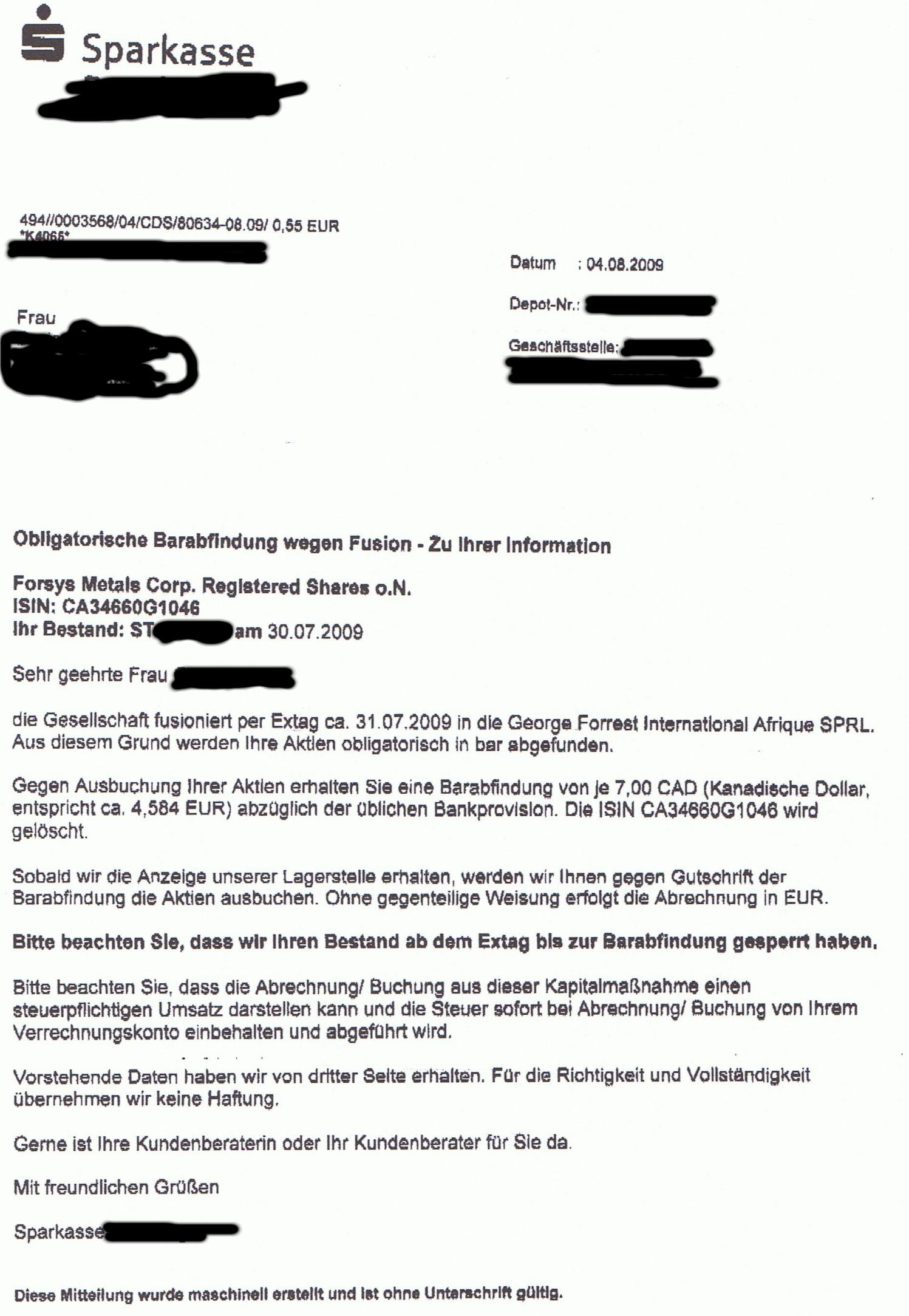 Forsys - Produktionsbeginn 250636