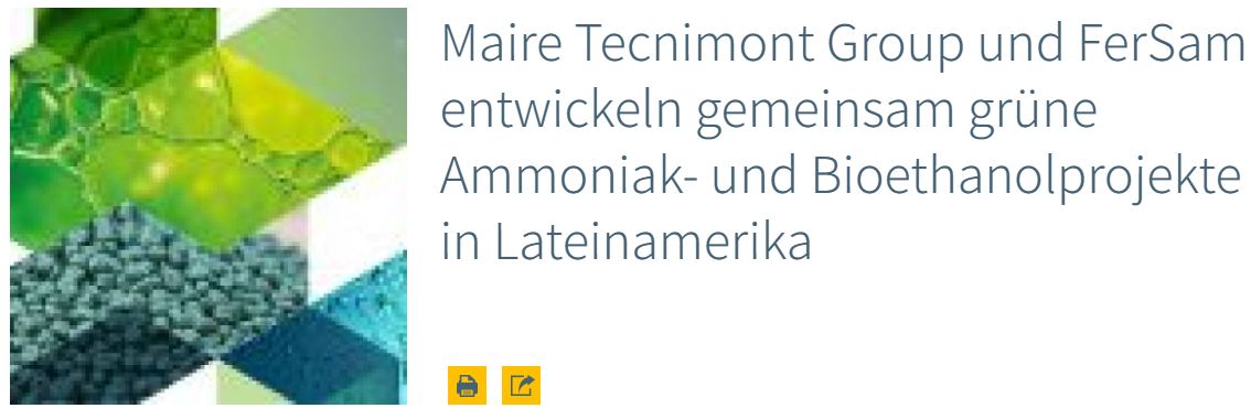 Maire Tecnimont Umwandlung natürlicher Ressourcen 1261263
