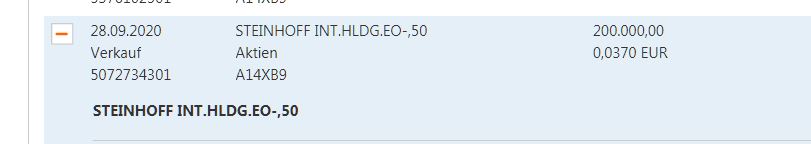 Steinhoff International Holdings N.V. 1260013