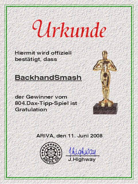 804.DAX Tipp-Spiel, Mittwoch, 11.06.08, 17:45 Uhr 168463