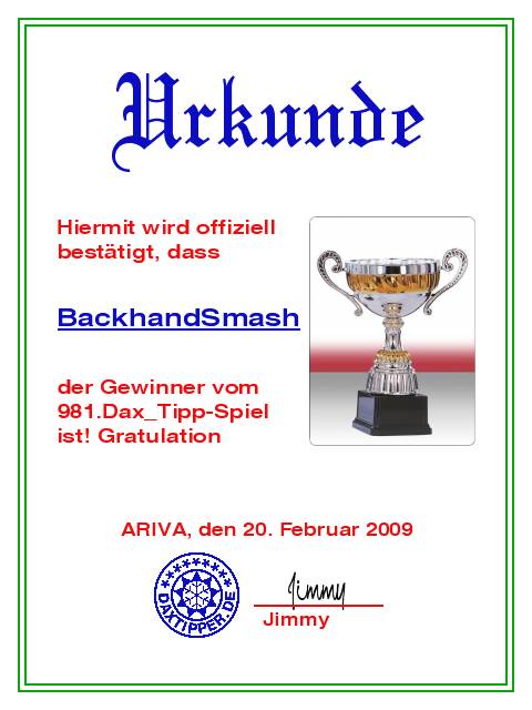 982.DAX Tipp-Spiel Montag,23.02.09.17.45 Uhr 217771