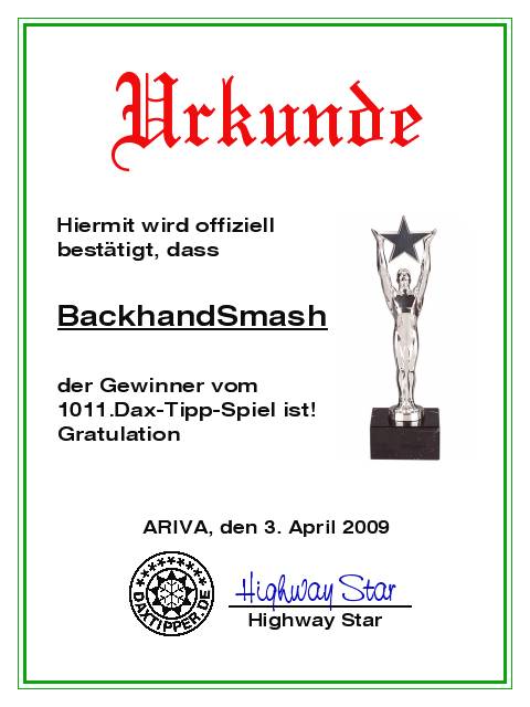 1013.DAX-Tipp-Spiel, Dienstag 07.04.09 226088