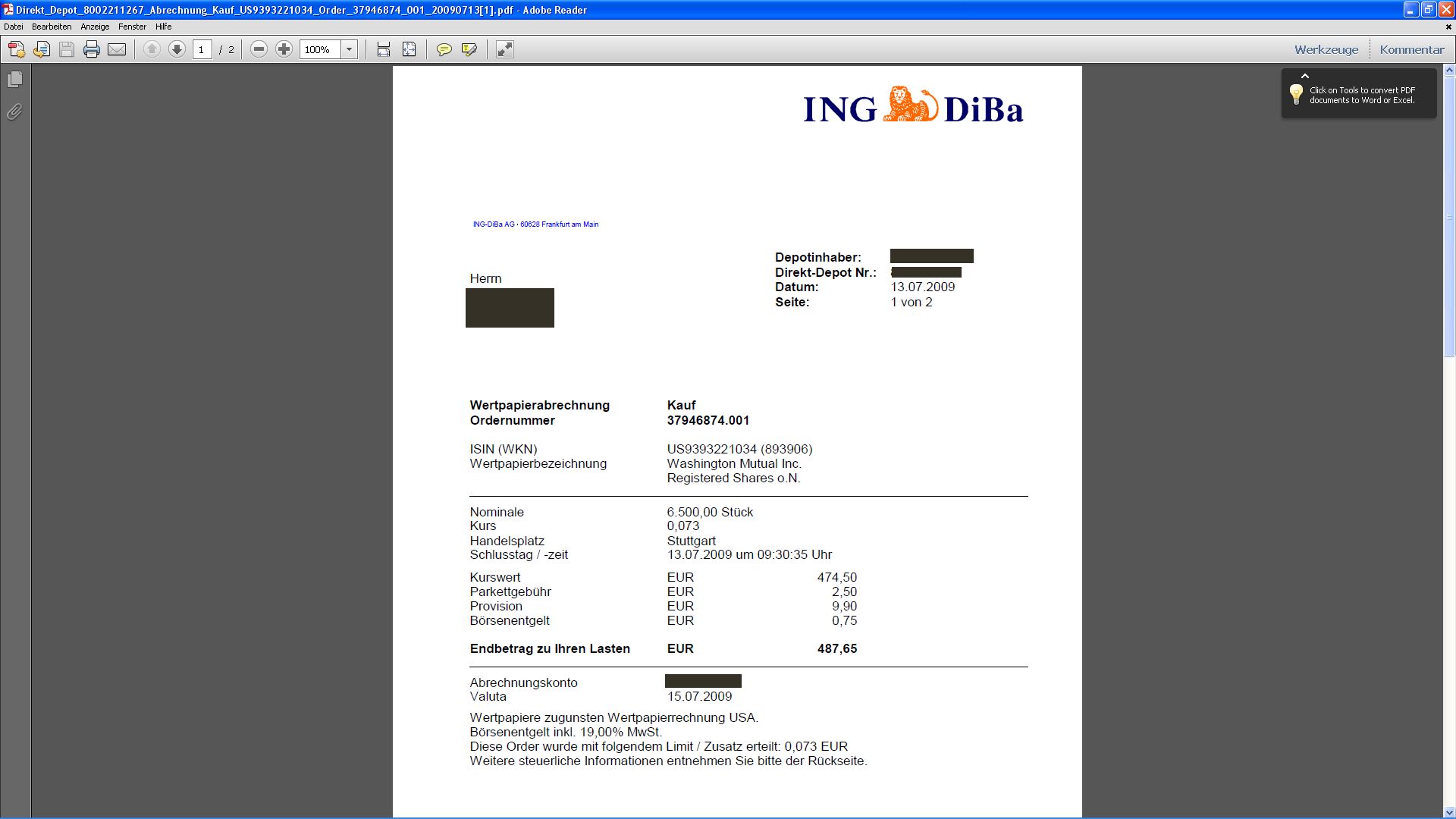 COOP News (ehemals: Wamu /WMIH) 504394