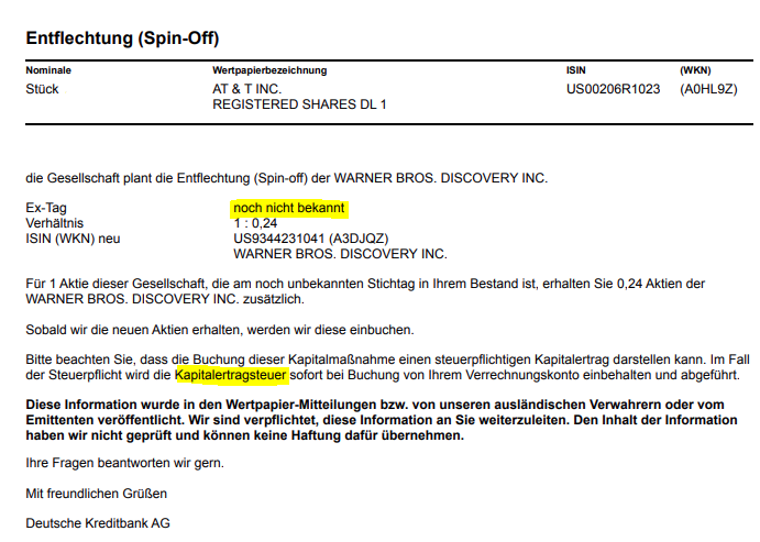 Warner und Discovery - nun geht es los 1309783