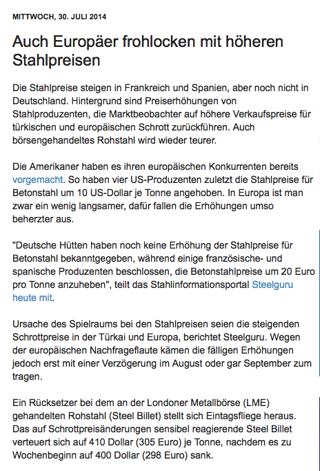 Gedanken zur Klöckner-Aktie 745956