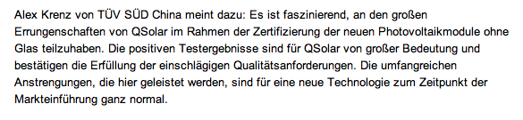 QSolar geht in die Wüste 778852