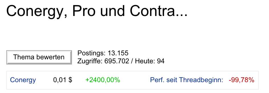 Conergy, Pro und Contra... 847265