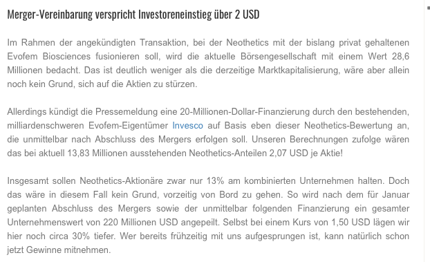 Neothetics Pharma höchst spekulativ... 1019726