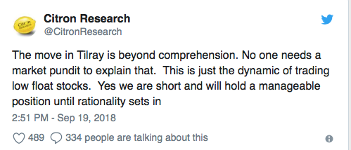 Tilray - Bestes Cannabis Unternehmen? 1074937