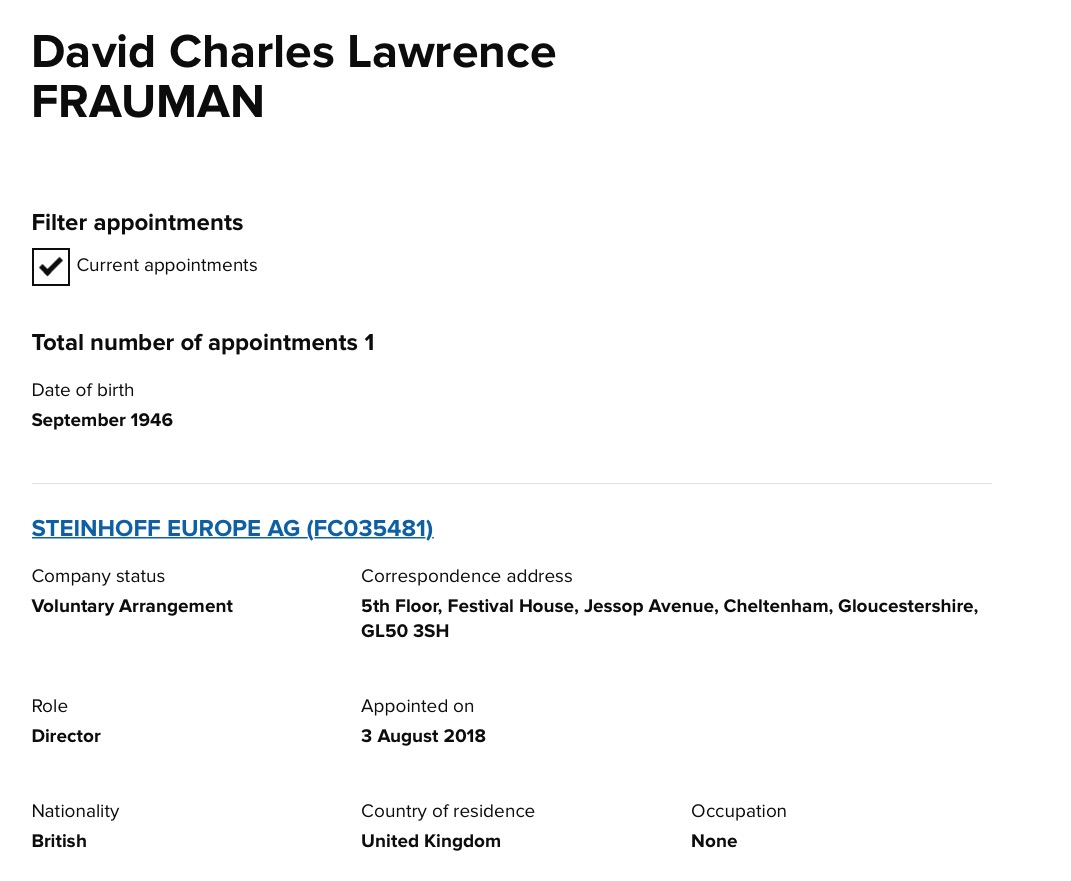 Steinhoff International Holdings N.V. 1095826