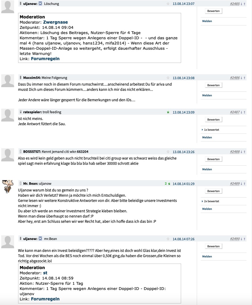 STEINHOFF International an die Tickers 1109205