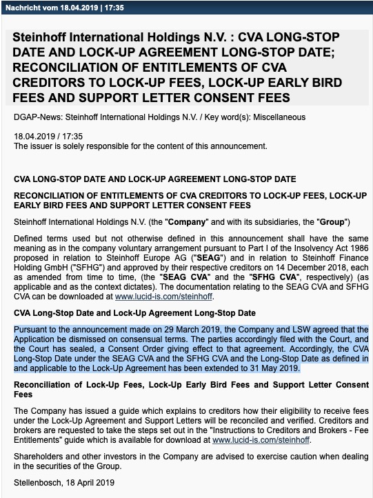 Steinhoff International Holdings N.V. 1110887