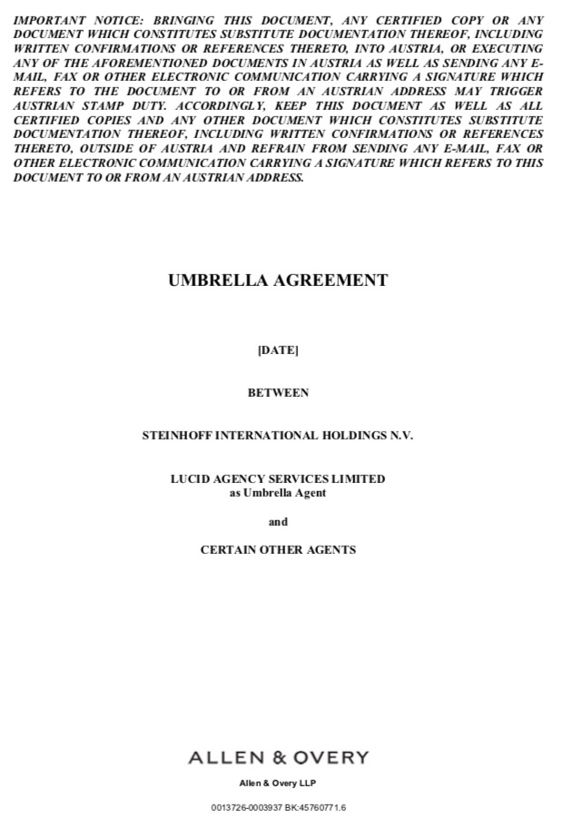 Steinhoff International Holdings N.V. 1112834