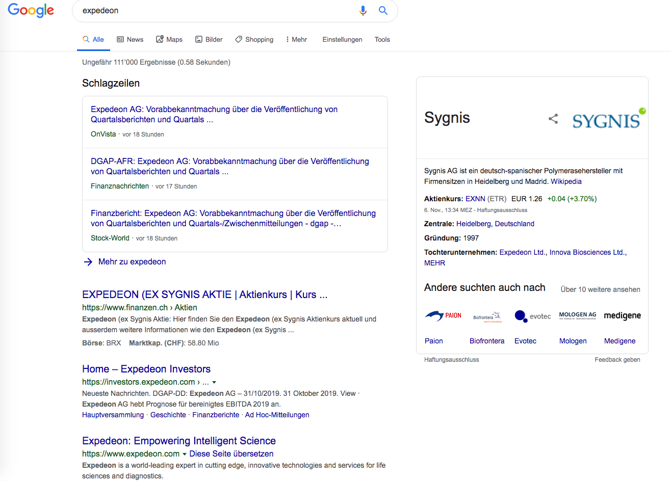 Expedeon NA - zwischen hoffen und bangen 1142931