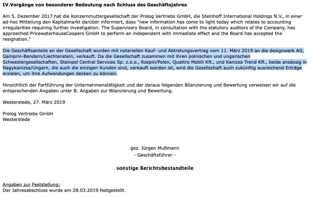 Steinhoff International Holdings N.V. 1152401