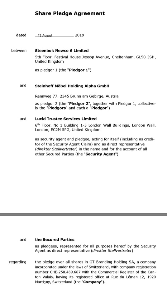 Steinhoff International Holdings N.V. 1156691