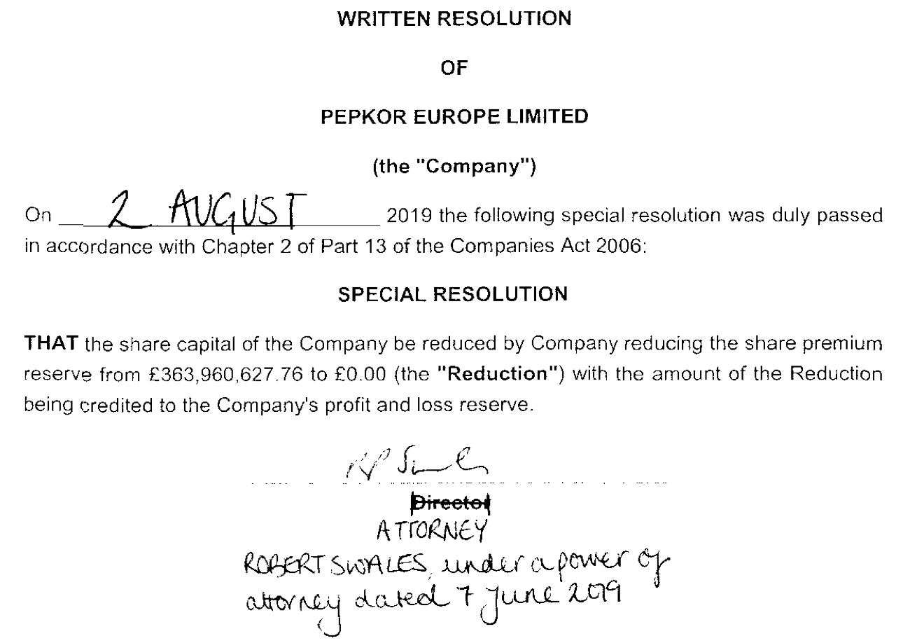 Steinhoff International Holdings N.V. 1180228