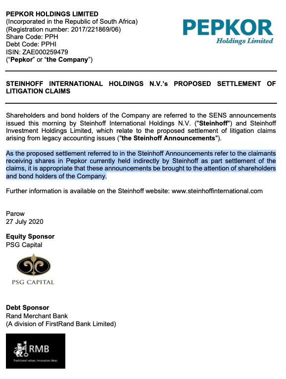Steinhoff International Holdings N.V. 1193895