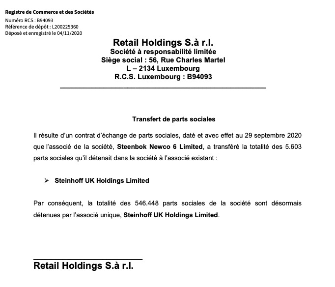 Steinhoff International Holdings N.V. 1210892