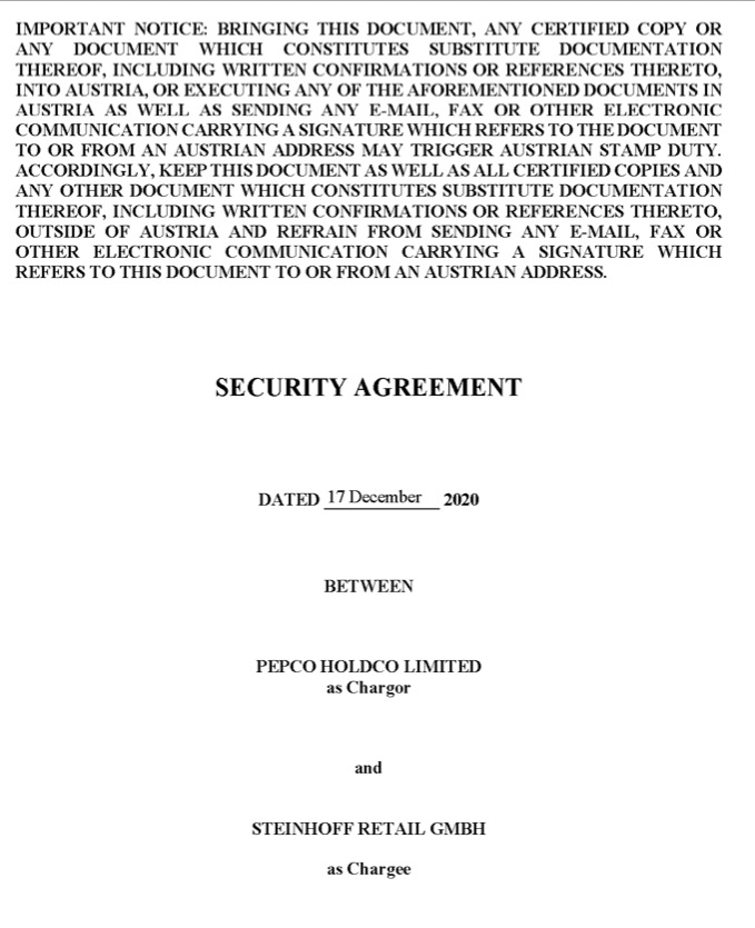 Steinhoff International Holdings N.V. 1220911
