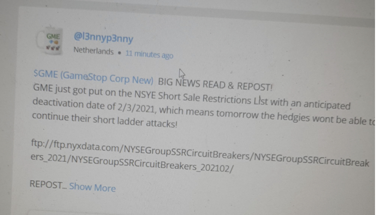 GME - Short-Squeeze möglich 1230743