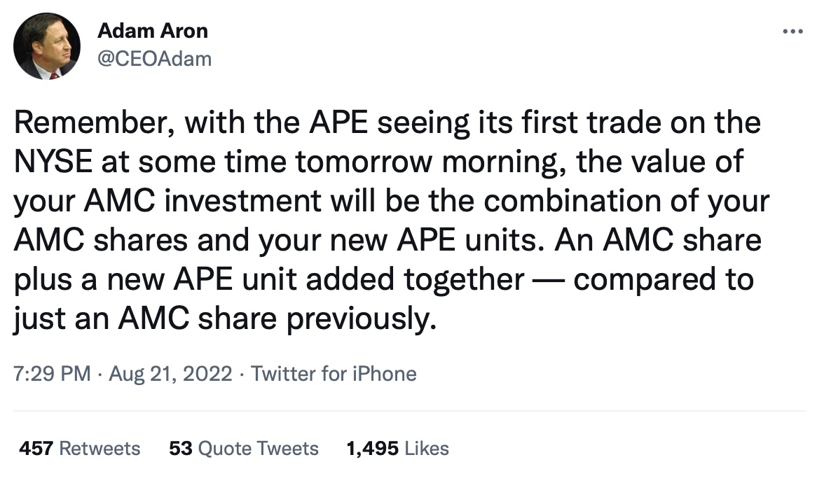 AMC Entertainment Holdings 2.0 - Todamoon?!? 1329259