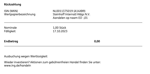 Steinhoff Topco B.V. - CVR - die goldene Zukunft? 1394708