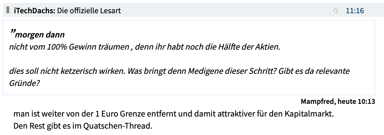 Medigene - Kurse/Quatschen/Charts/Einzeiler..u.s.w. 1444848