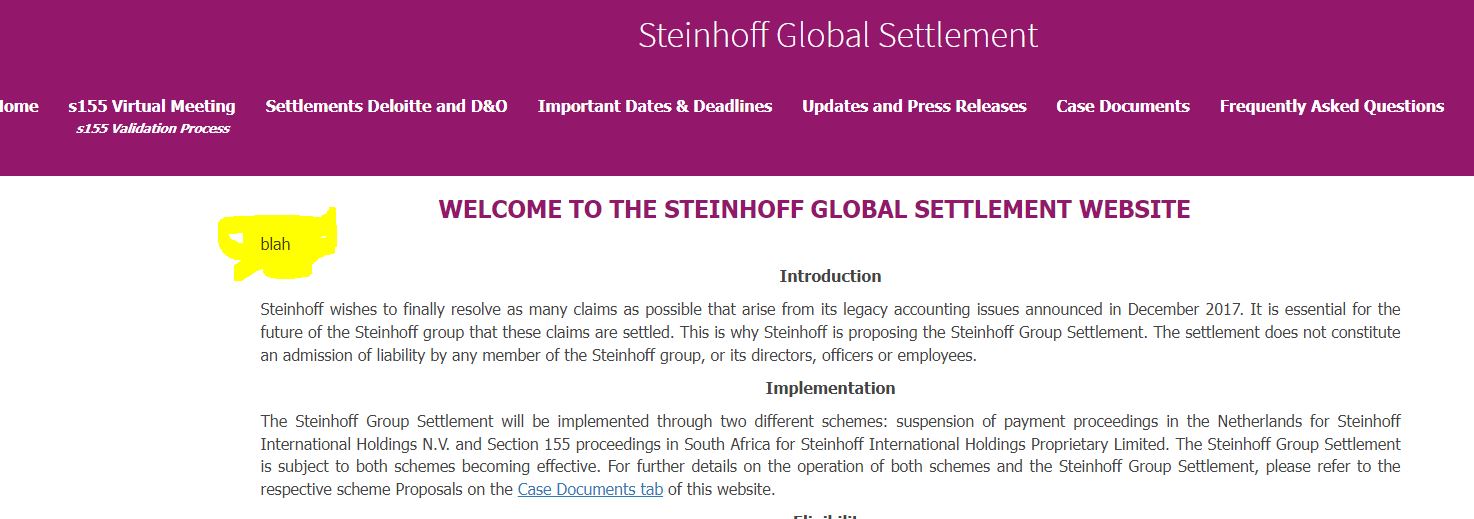Steinhoff International Holdings N.V. 1276998