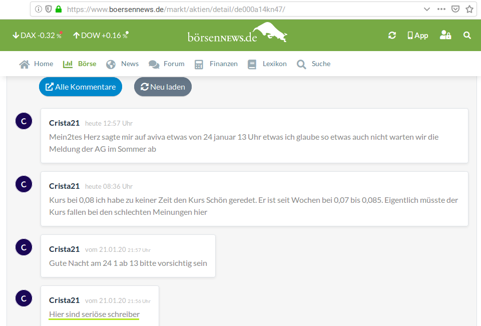 Neuausricht lt. Vorstand : Blockchain / Clockchain 1155255