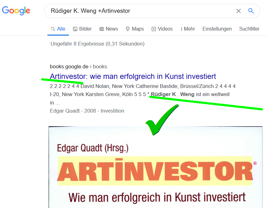 WENG FINE ART (518160) Geld mit Kunst... 1190789